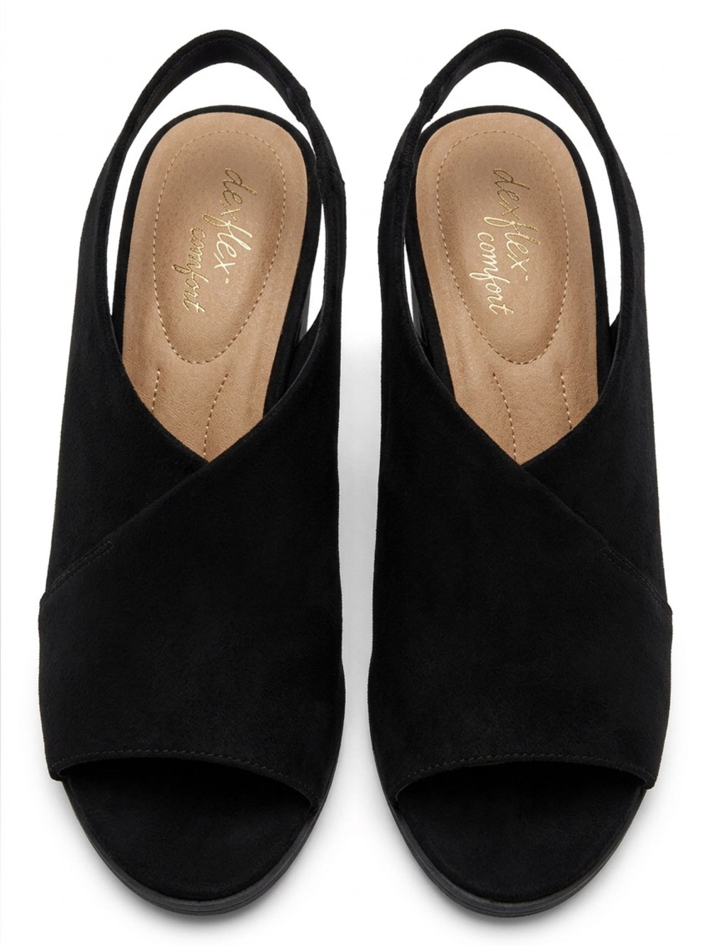 Black Slingback Sandals